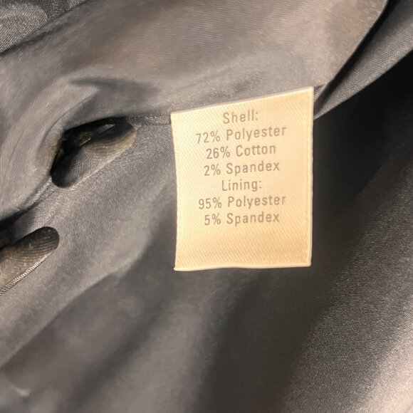 John R. Roberts Blazer Mens 40L Blue Two Button Sport Coat Jacket Modern Fit - Picture 12 of 13